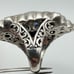 Gorgeous Large SARDA Heavy Solid Sterling Silver Blue Quartz & Mystic Topaz Ring