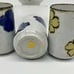 Speckled Stoneware Hand Painted Juice Mugs Item#1276
