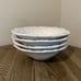 (4) Molde Portugal MD15 Embossed Leaf Rim Bowls