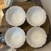 (4) Molde Portugal MD15 Embossed Leaf Rim Bowls
