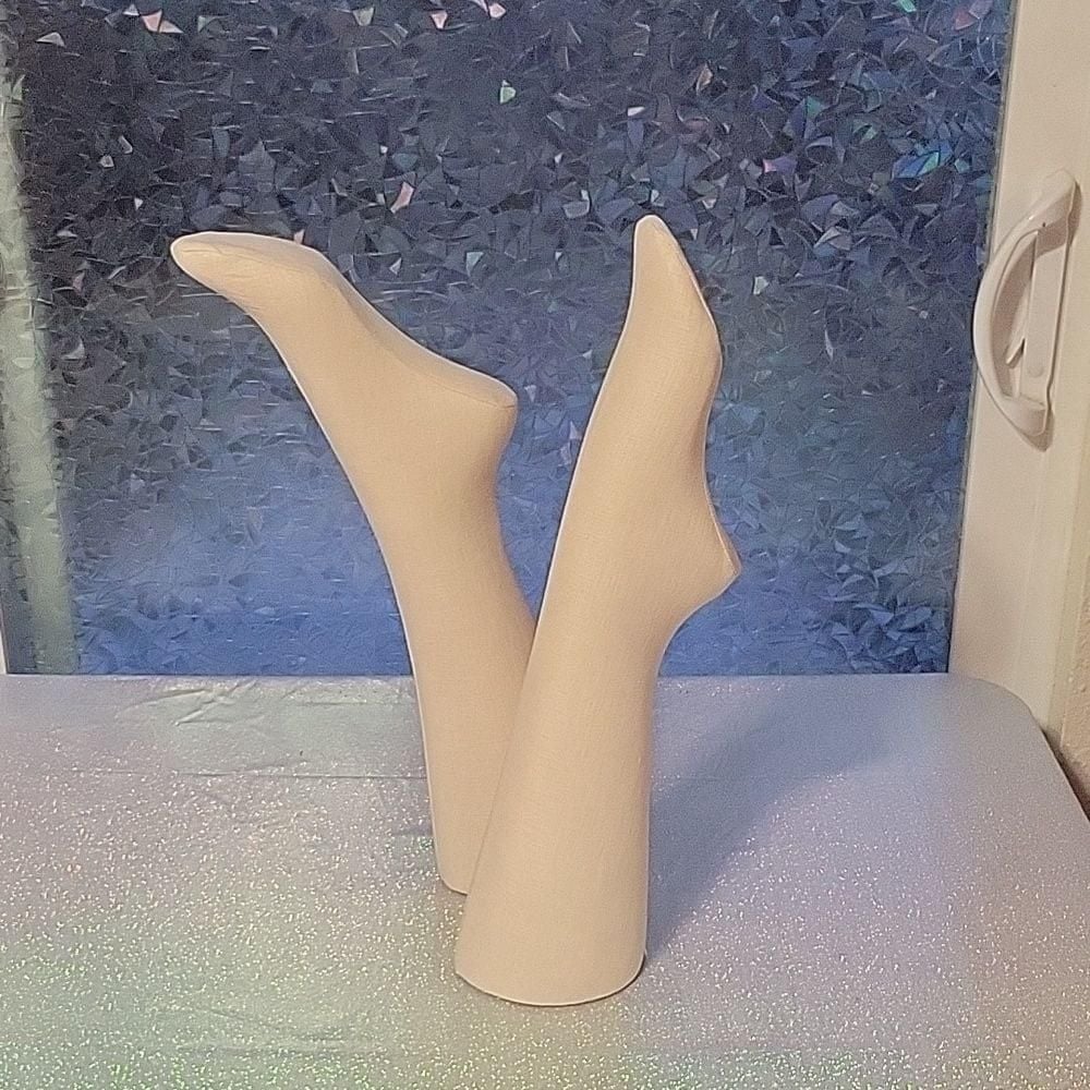 HTF VS Pink Canvas Foot Display Prop Mannequin