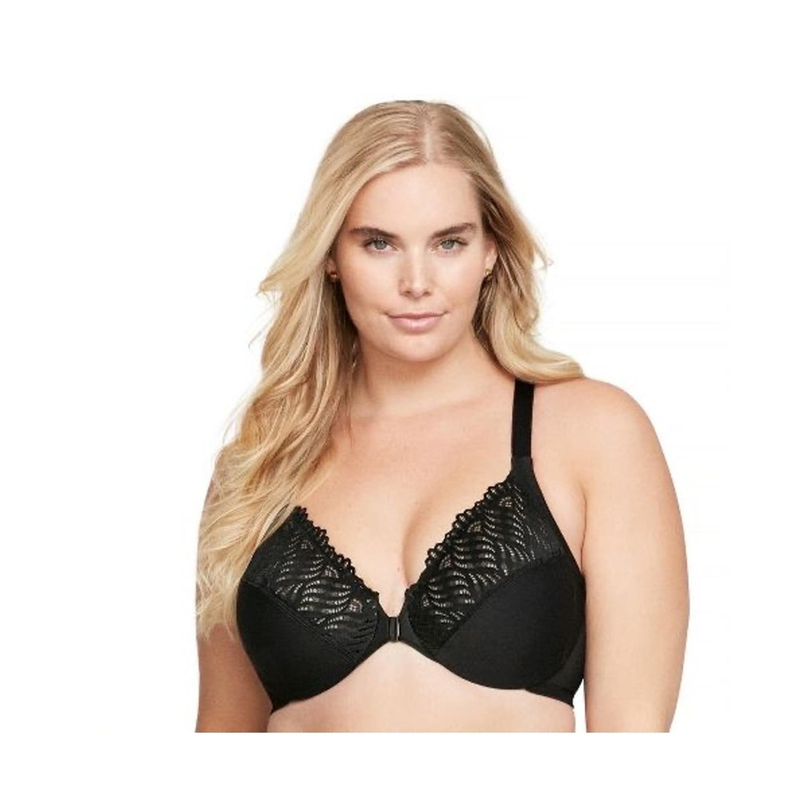 NWOT Glamorise Womens Underwire Bra Black 38D