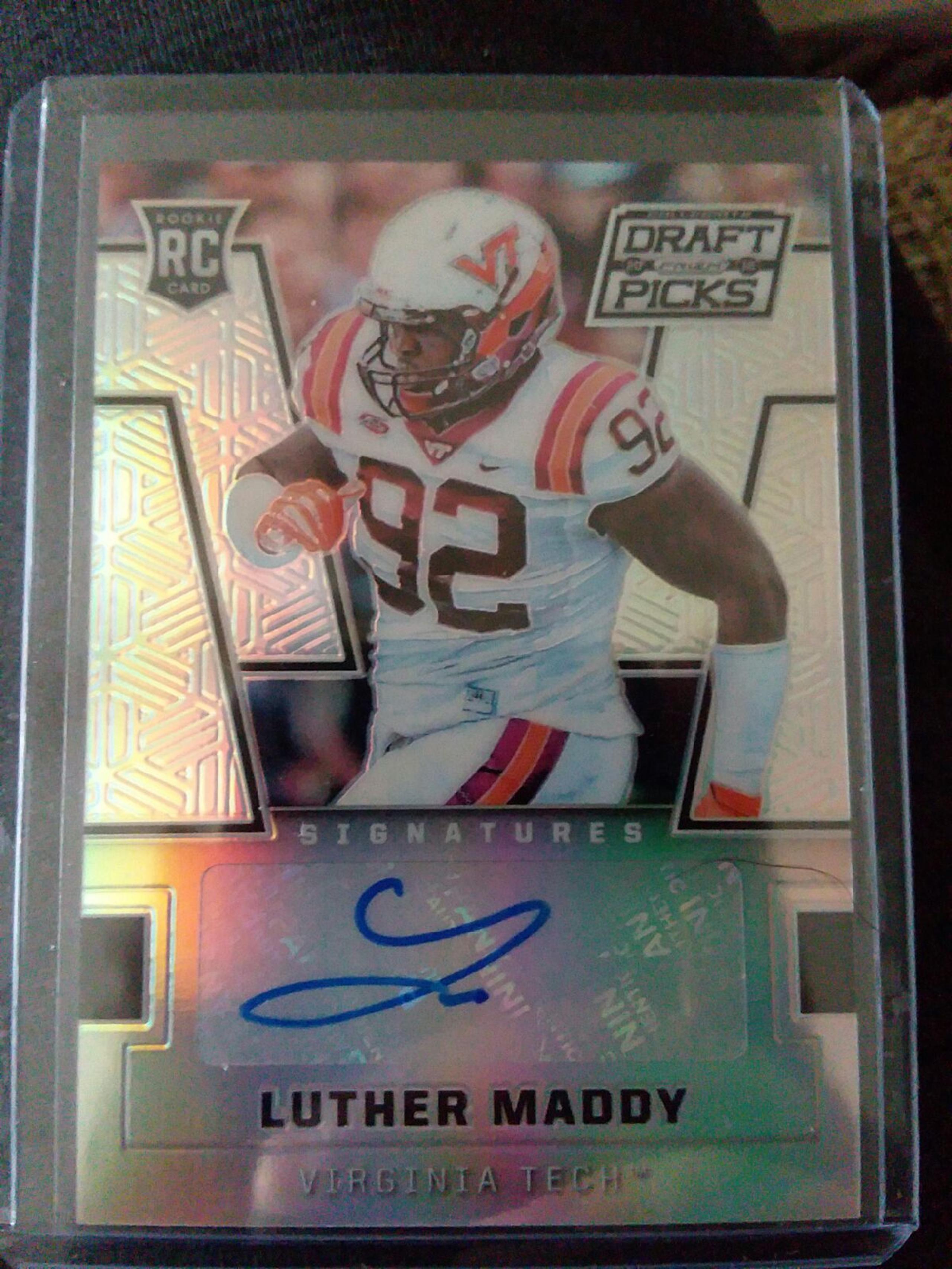 2016 BC Lions Luther Maddy RC SP AU
