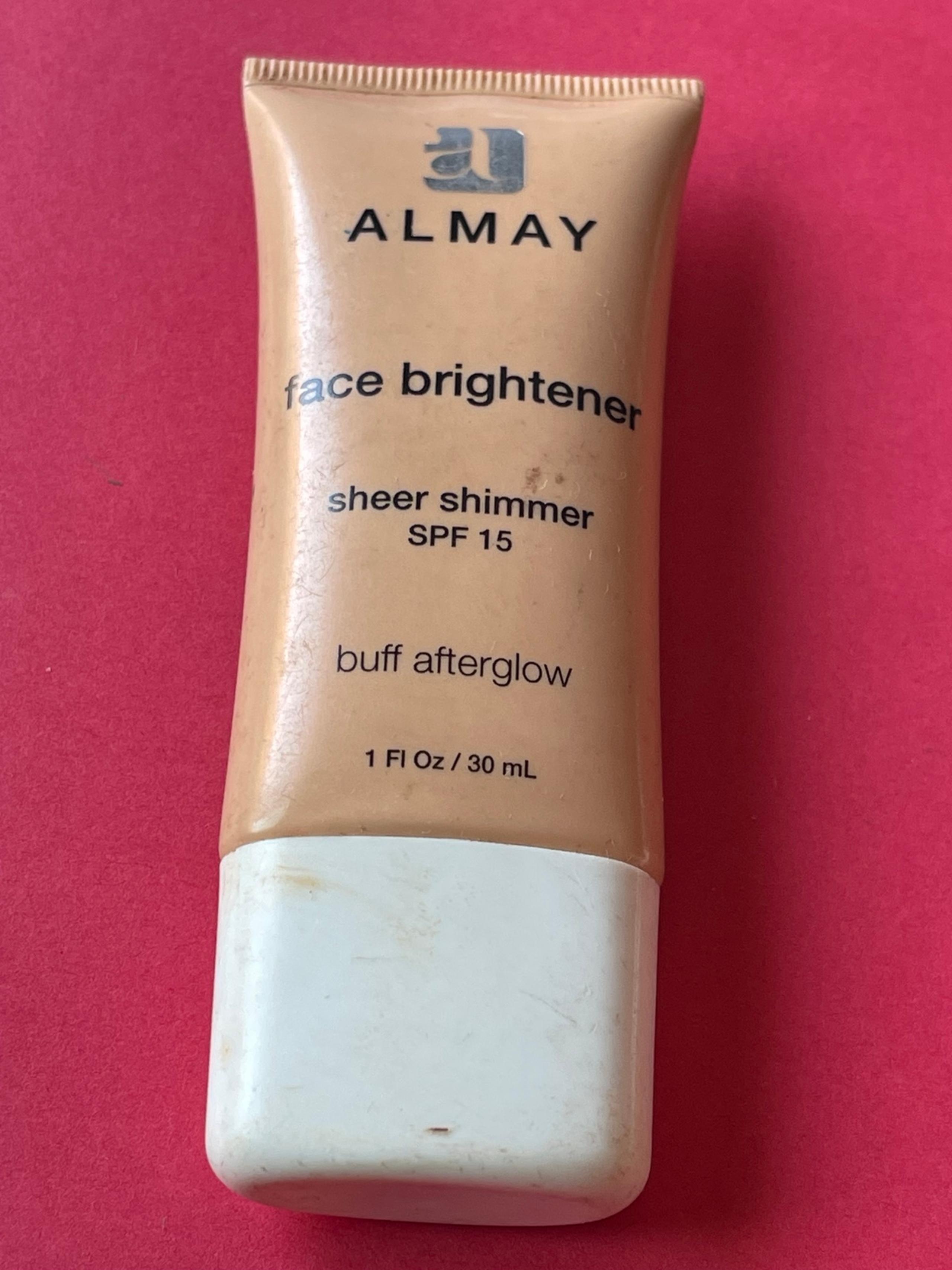 Almay Face Brightener Sheer Shimmer Buff Afterglow unsealed opened