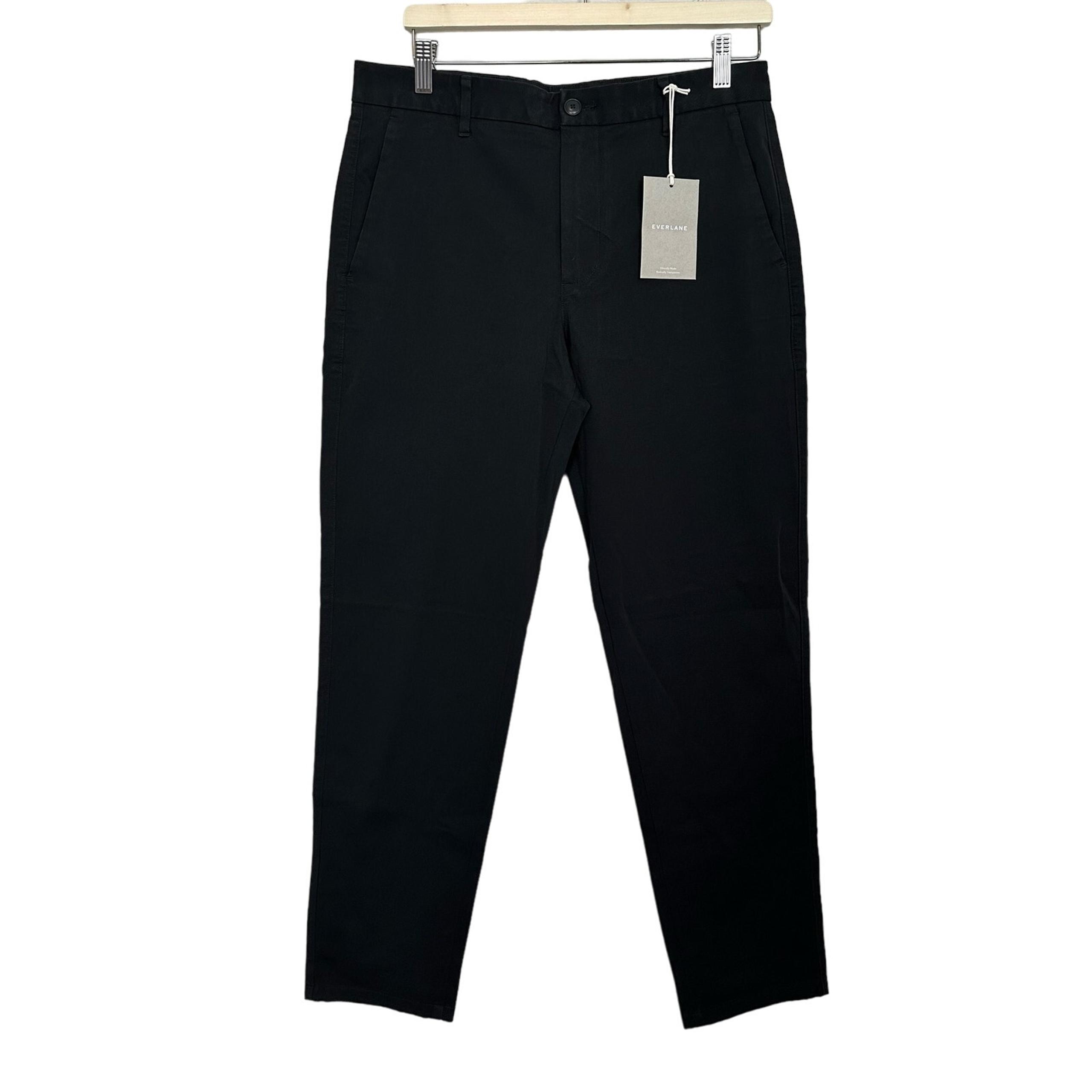 Everlane Mens 32x30 The Performance Chino Straight Fit Black New