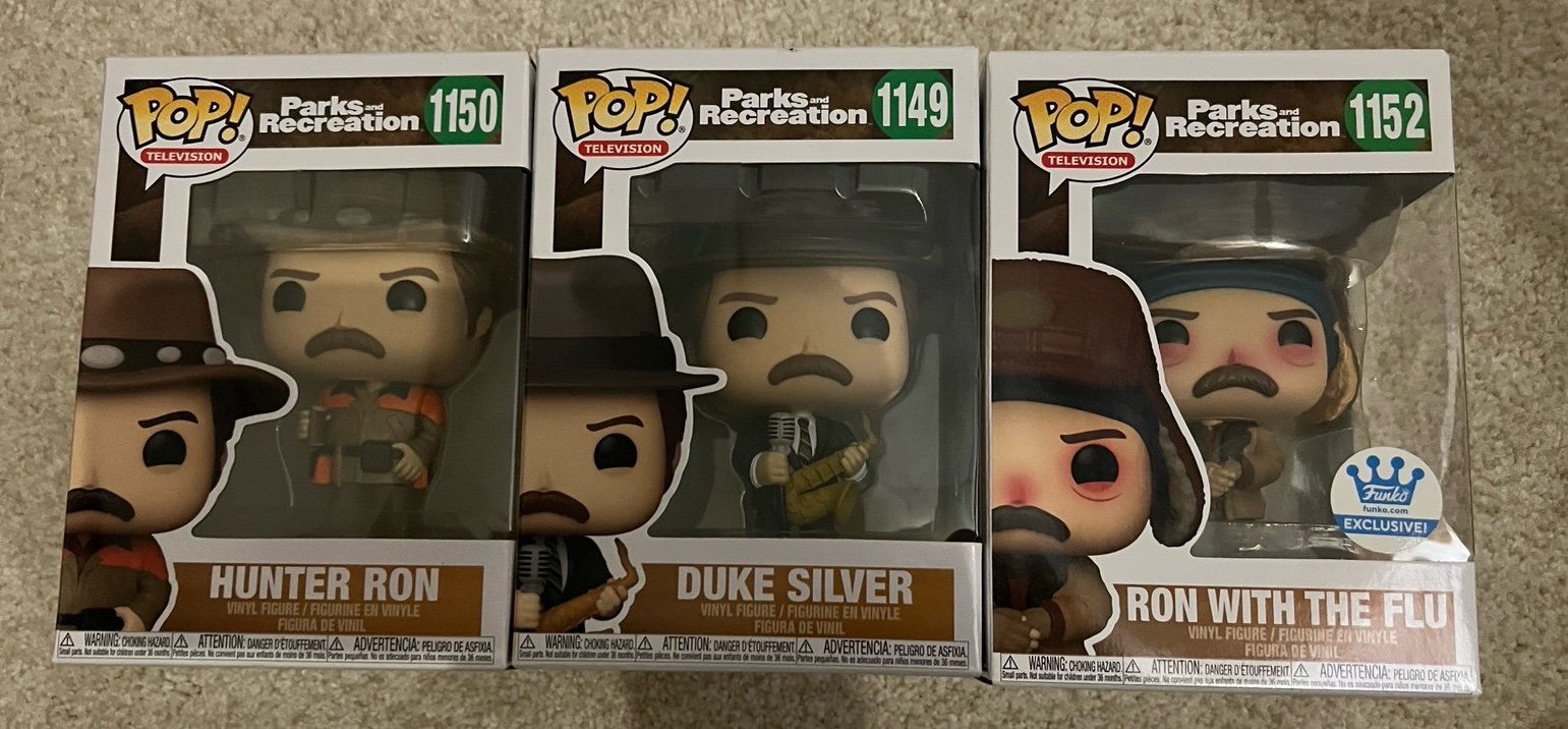 Funko Pop Parks Recreation Ron Swanson #1149, 1150, 1152