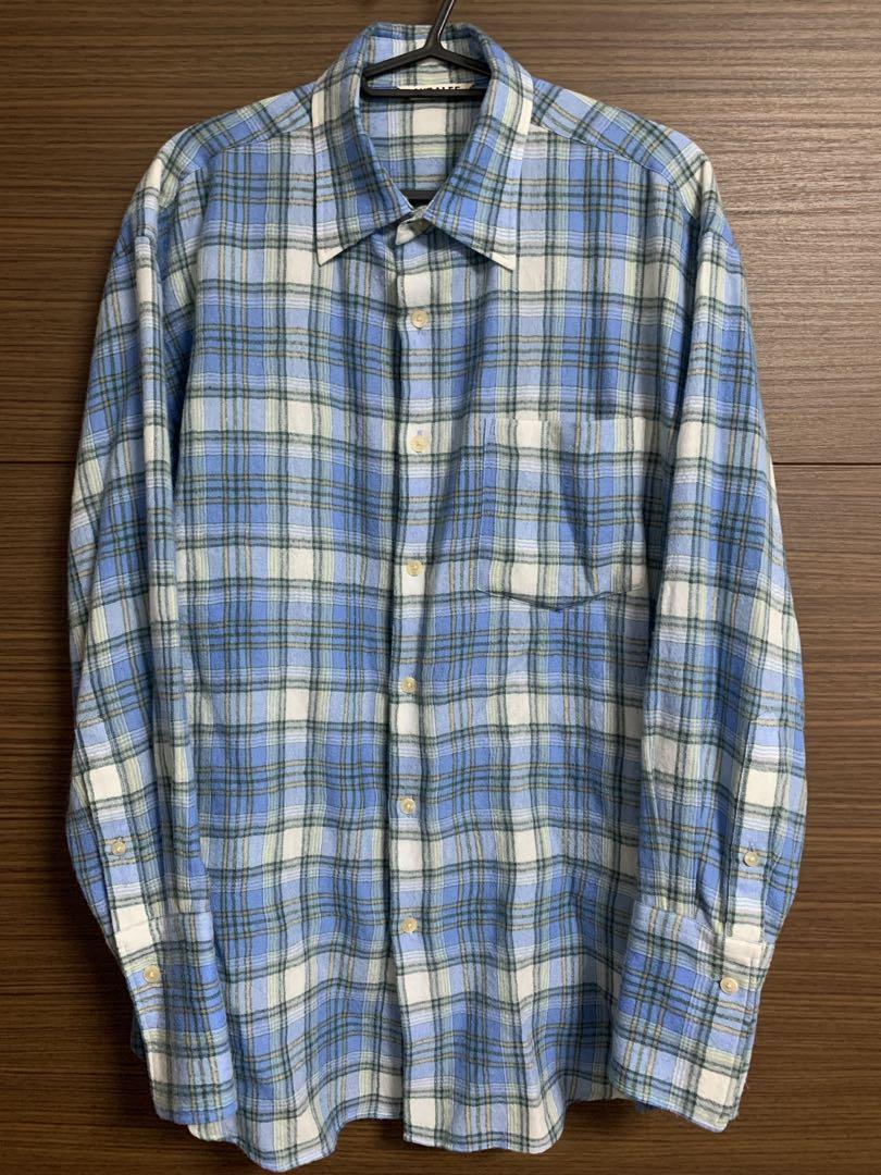 24AW AURALEE AIRY WOOL CHECK SHIRT