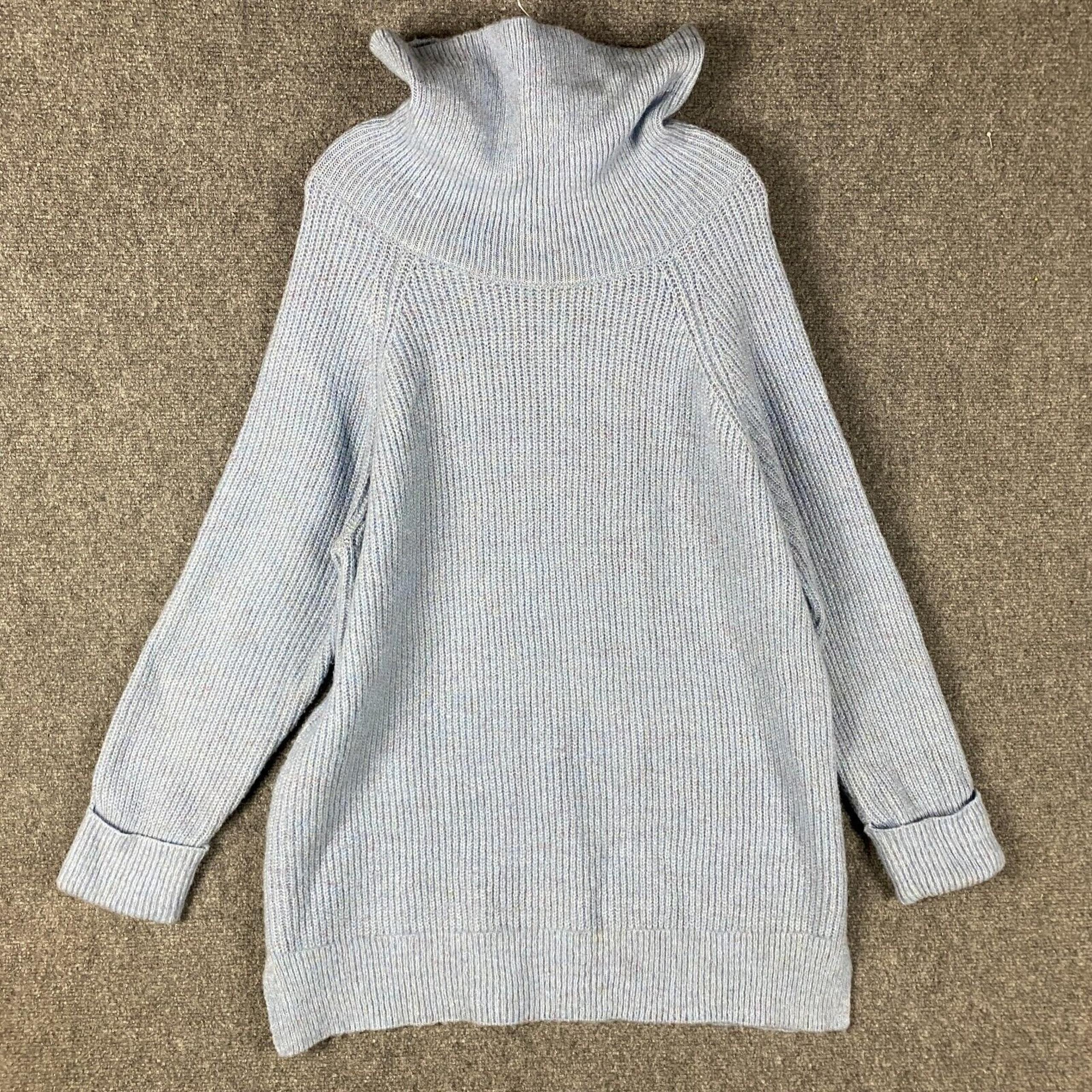 St. John's Bay Knitted Sweater Women's XL Acrylic Blend Cowl Neck Adults Blue