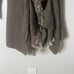 Moon River Ribbed Knit Ruffle Olive Green Faux Fur Tie Front Cardigan Medium