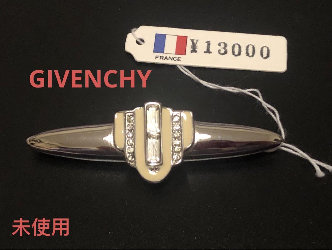 GIVENCHY Givenchy Brooch Rhinestone Silver Unused