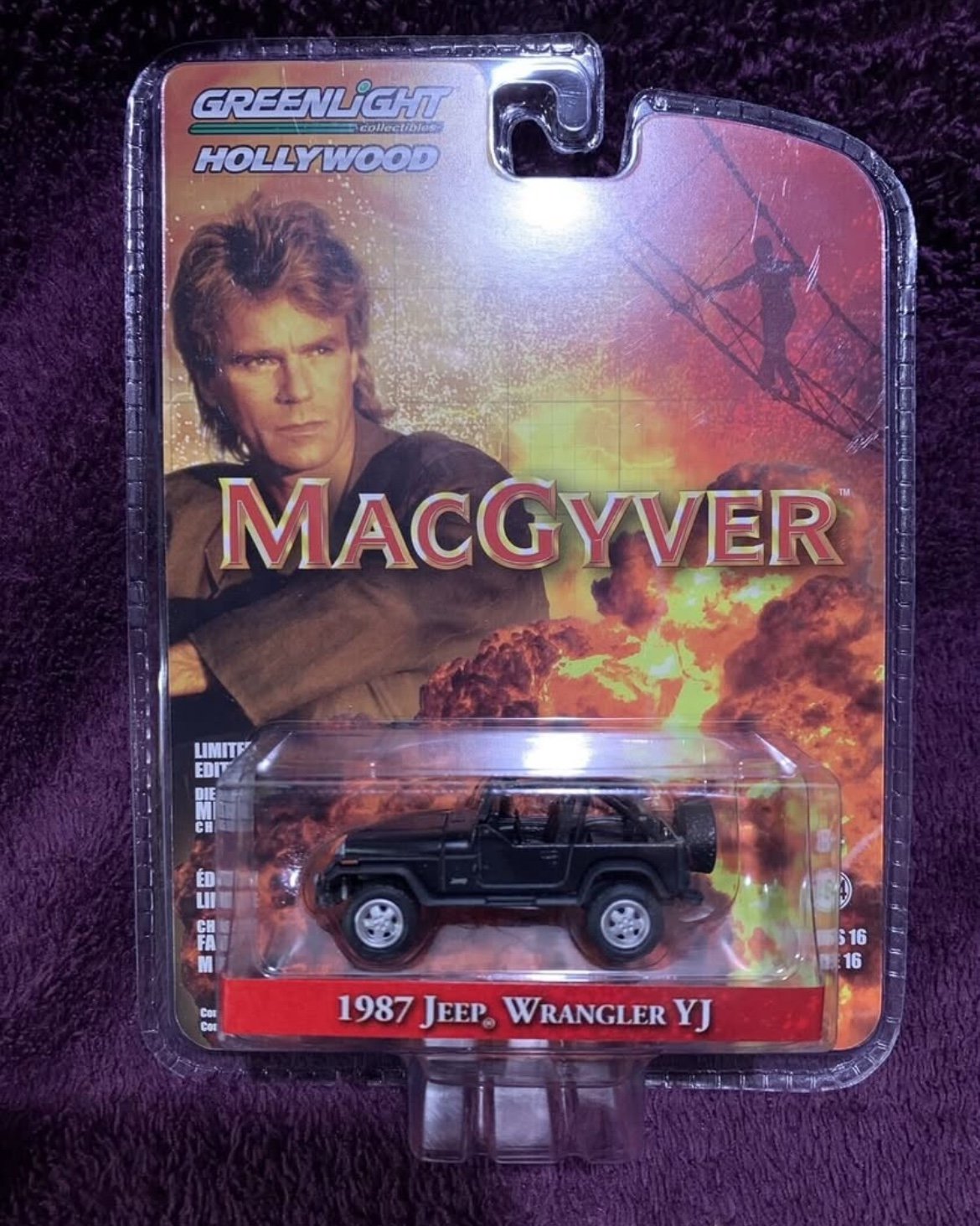 Rare MacGyver 1987 Jeep Wrangler YJ Diecast Model