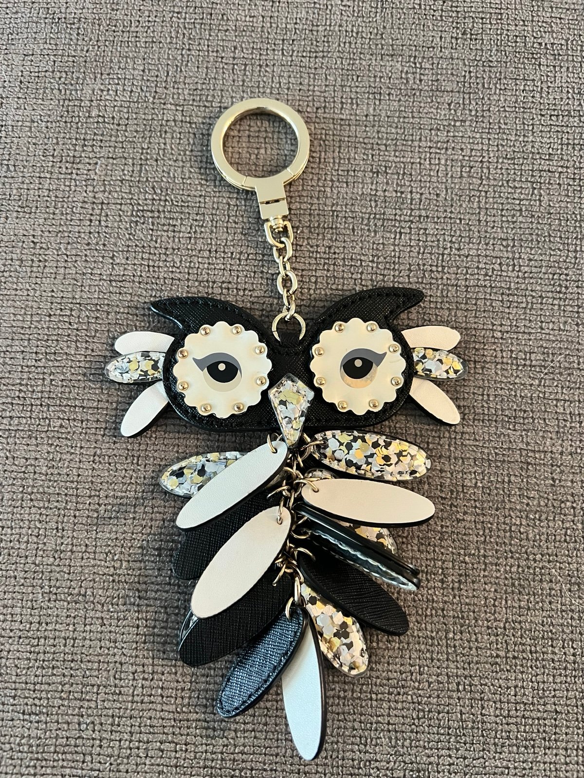 Kate Spade nightcap owl keychain
