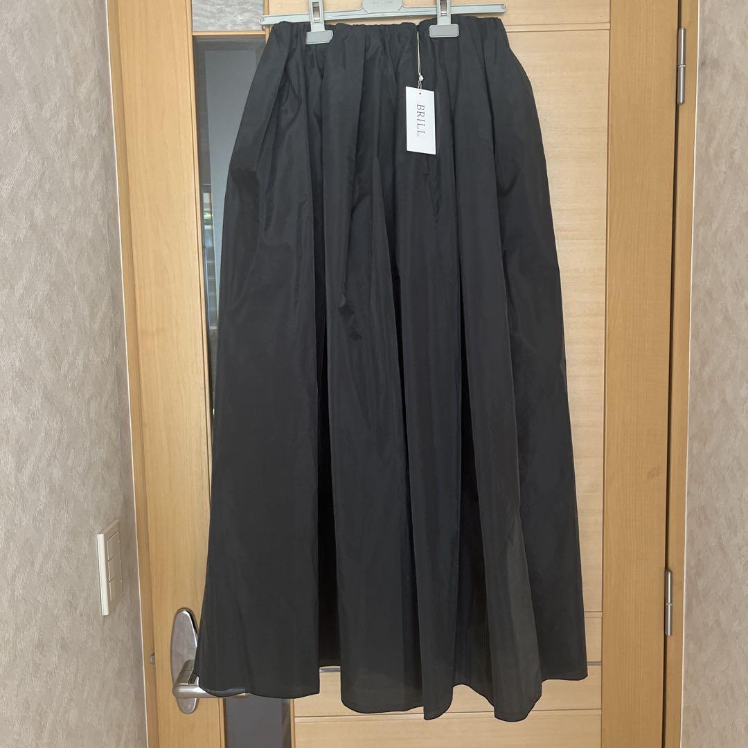 Eclat Taffeta Long Skirt Black