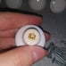 Vintage Mcm Hollywood Recency Set Of 11 Gold & White Drawer Pulls W Screw OBO