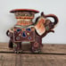 Vintage mid century elephant ash tray and match holder
