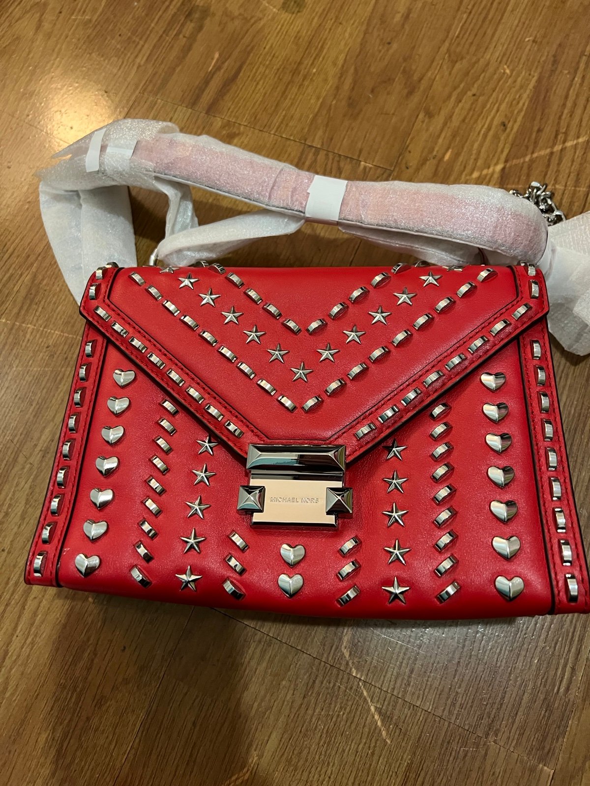 michael kors whitney red