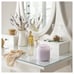 GOLIATTUJA Scented candle in glass w lid/2 wicks, Lavender bliss/purple, 70 hr
