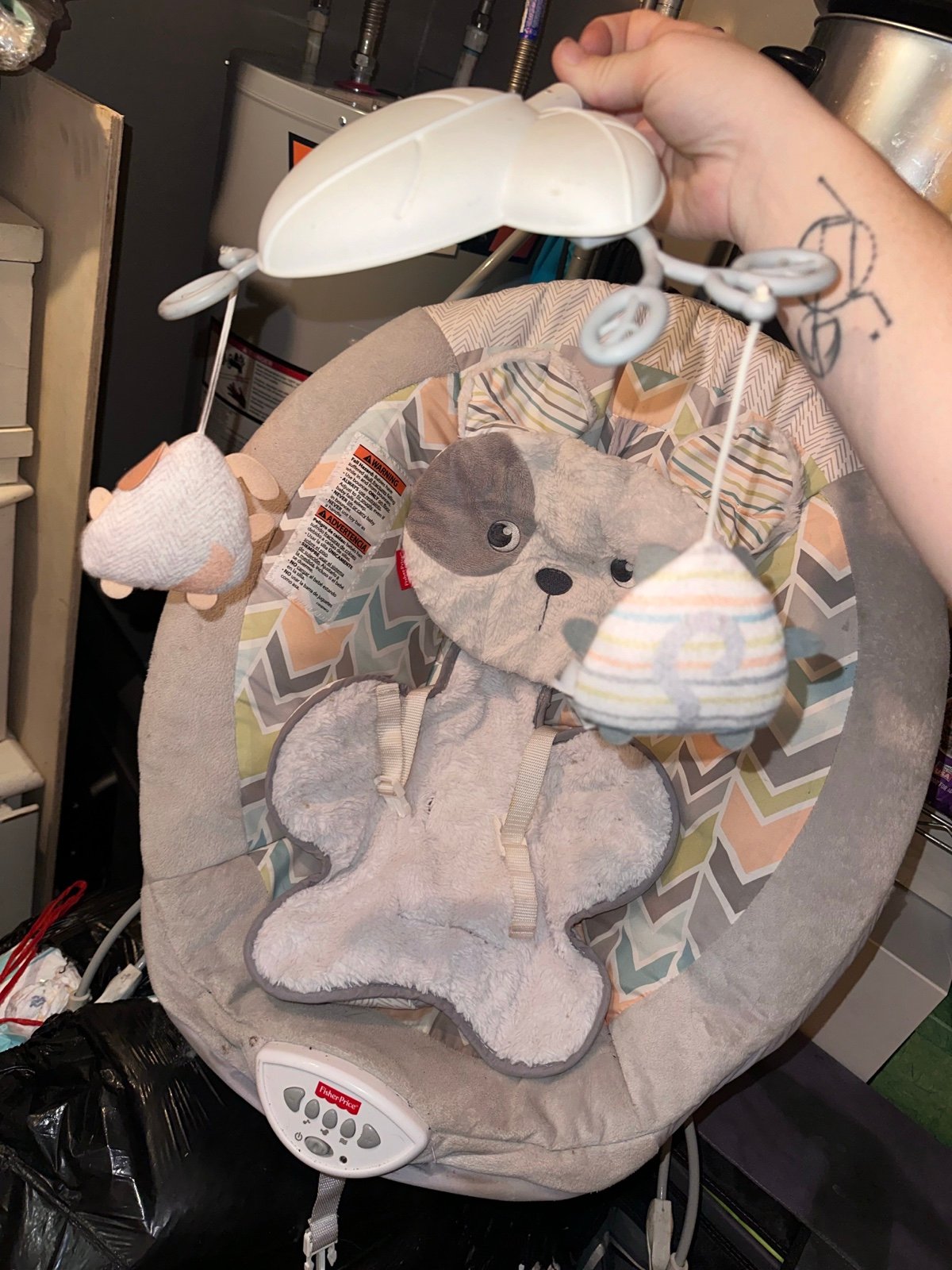 Gender neutral baby bouncer