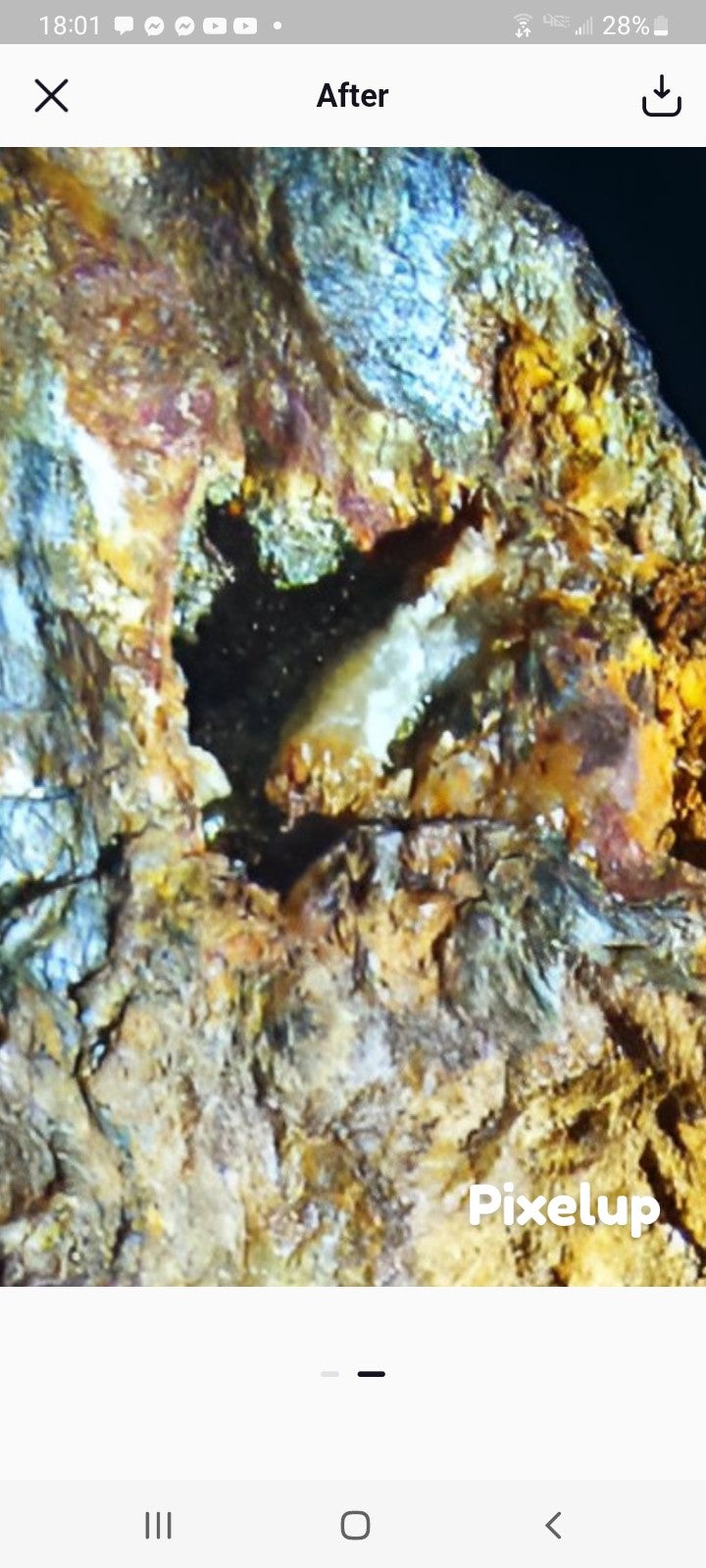High grade gold ore
