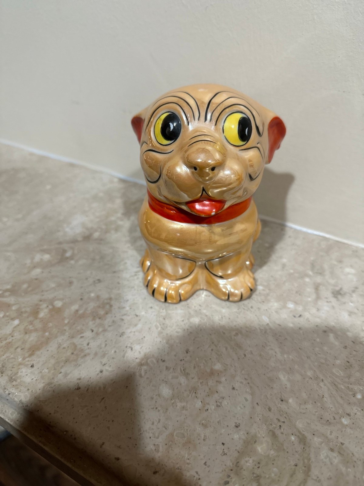 GEORGE STUDDY BONZO Dogs Ceramic Lusterware Covered Sugar JAPAN 1930’s