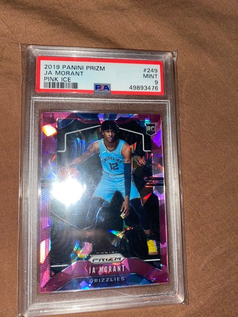 Ja Morant Cracked Ice Pink Prizm PSA 9