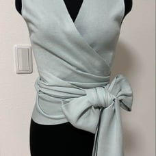 A light blue top by Nina Ricci.