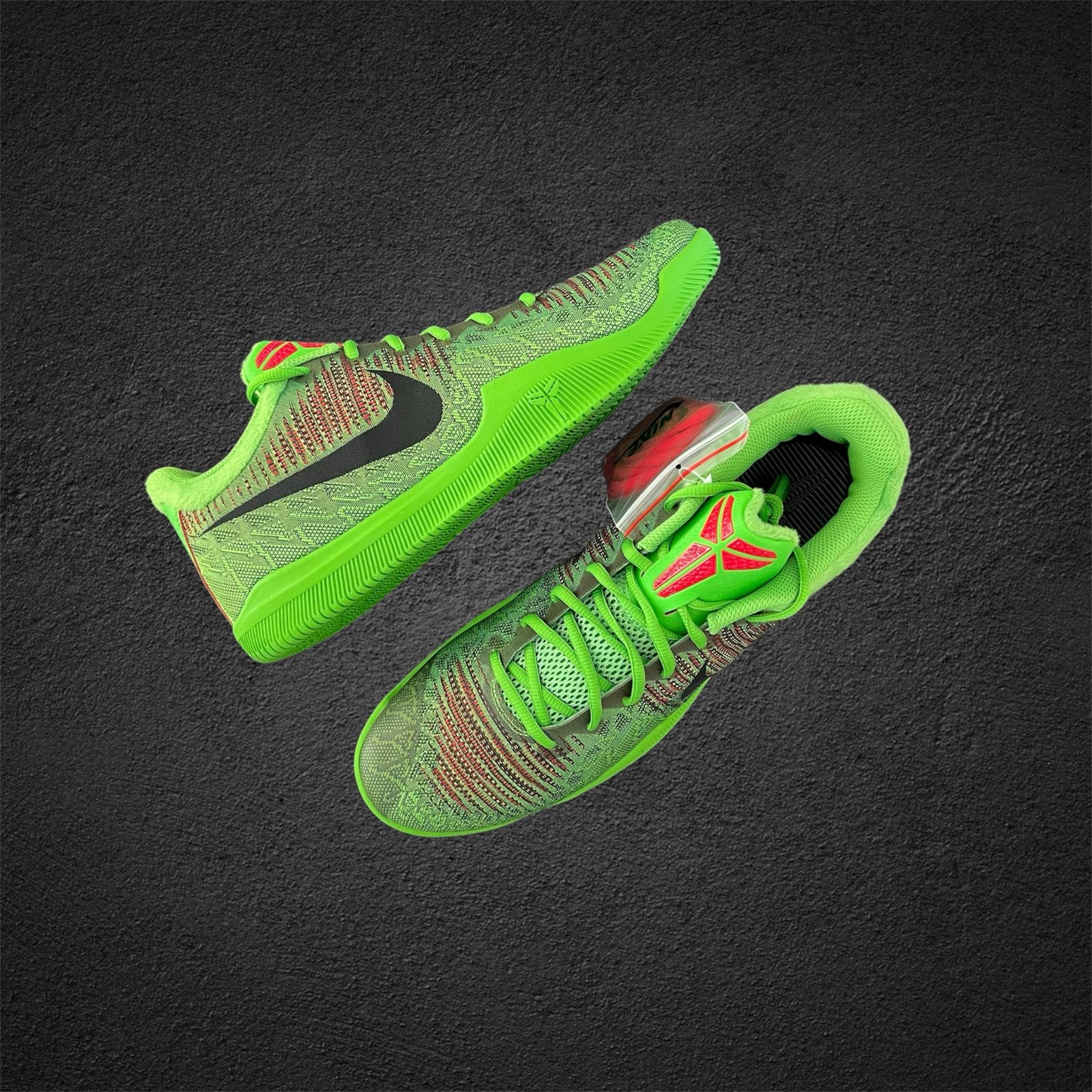 💚❤️NEW NIKE KOBE 'GRINCH' MAMBA RAGE Electric Green Red