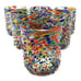 Hand Blown Mexican Water Glasses - Set of 6 Confetti Rock Glasses