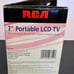 RCA Portable Digital LCD TV 7 Screen DPTM70R - Antenna Not Included