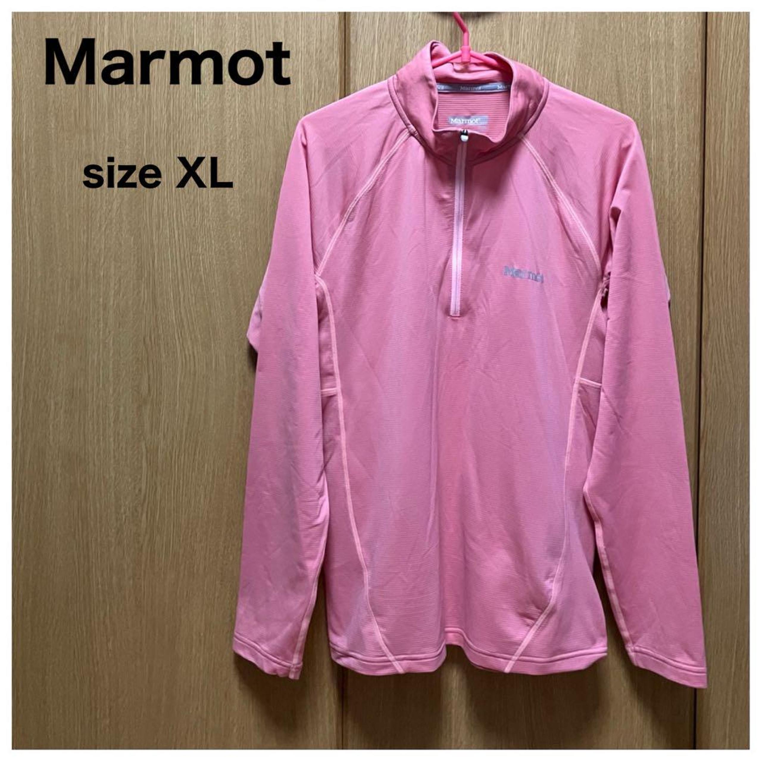 Marmot Half-Zip Long Sleeve Top XL Salmon Pink
