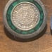 Vintage Sterling Silver Inlaid Malachite Taxco Mexico Earring