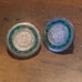 Vintage Sterling Silver Inlaid Malachite Taxco Mexico Earring