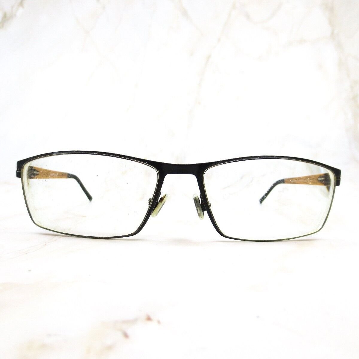 Jhane Barnes Quadrilateral Eyeglasses Frame Women's Black Rectangular 54-16-135