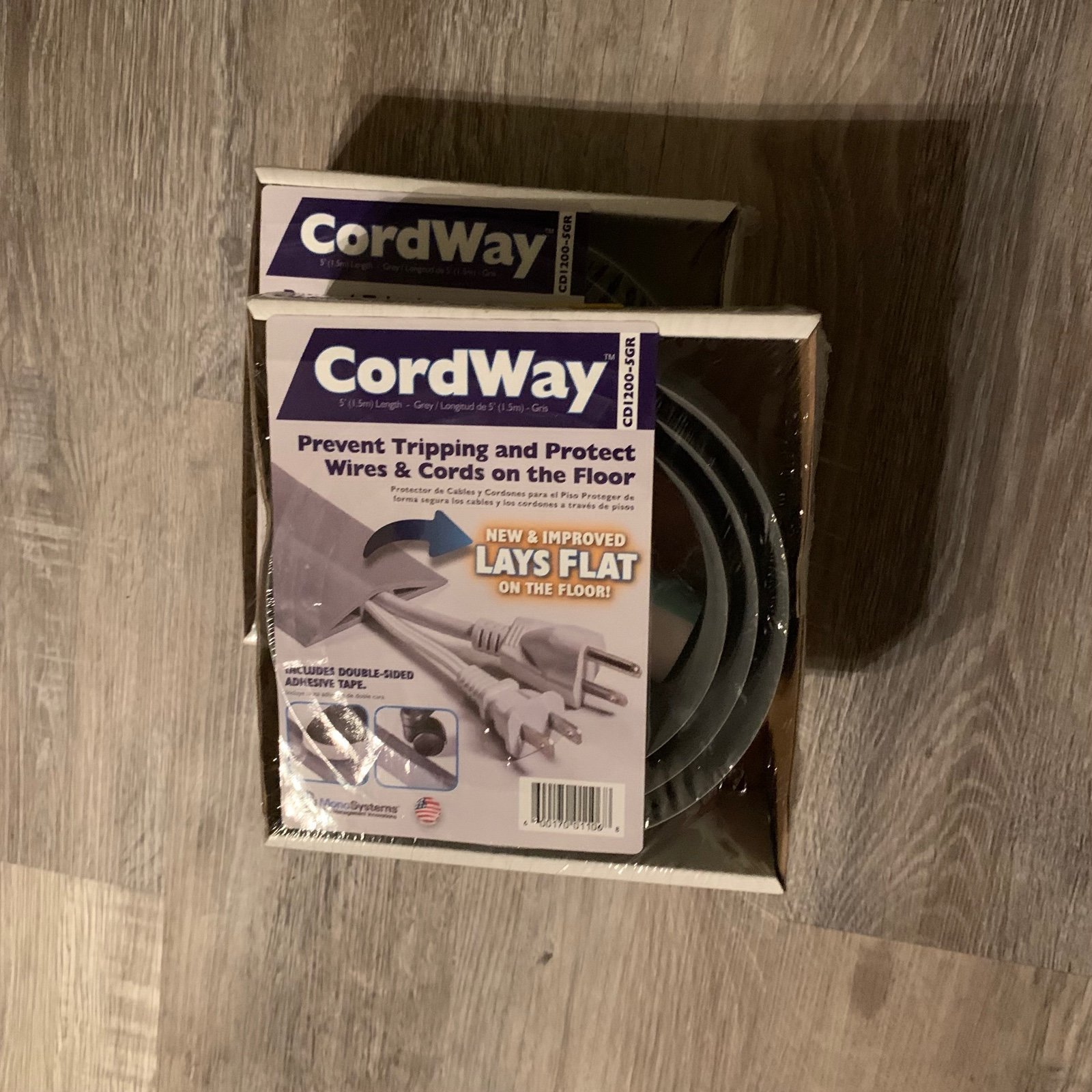 2 Cord Way Floor Cord Protector/ Cord Management/ Cord Concealer/ Cable Organize 2 Cord Way Floor Cord Protector/ Cord Management/ Cord Concealer/ Cable Organize