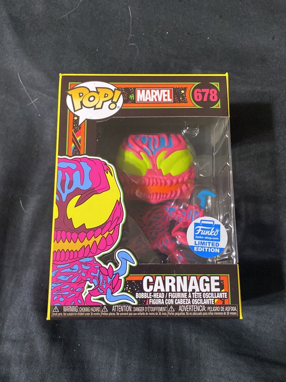 Carnage blacklight Funko