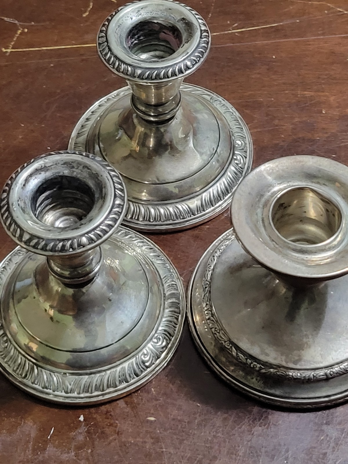 Vintage sterling silver candle holder's