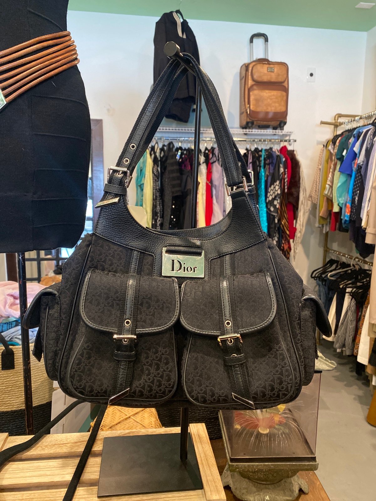 Christian Dior Street chic Trotter Pattern Shoulder Bag