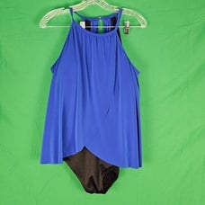Magicsuit by Miraclesuit Womens Sapphire Blue Aubrey One Piece Swimsuit 16