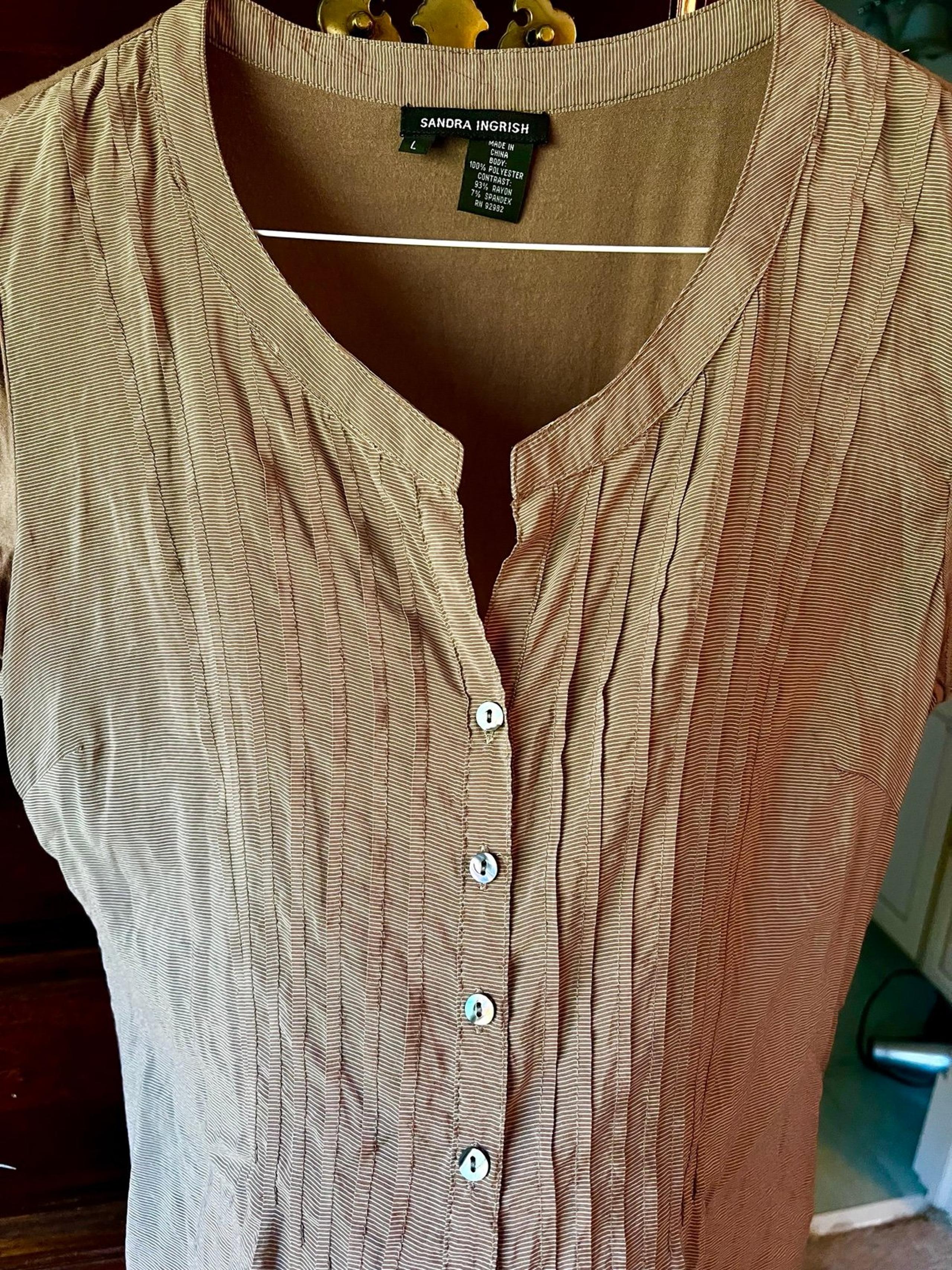 Sandra Ingrish Pin Tuck Top
