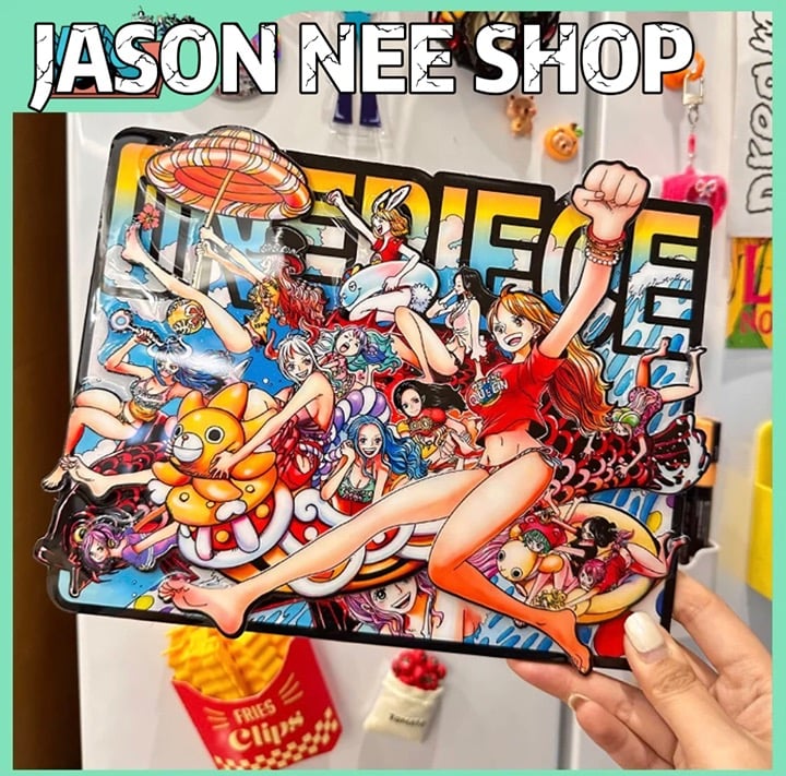 Anime one piece fridge magnet big size