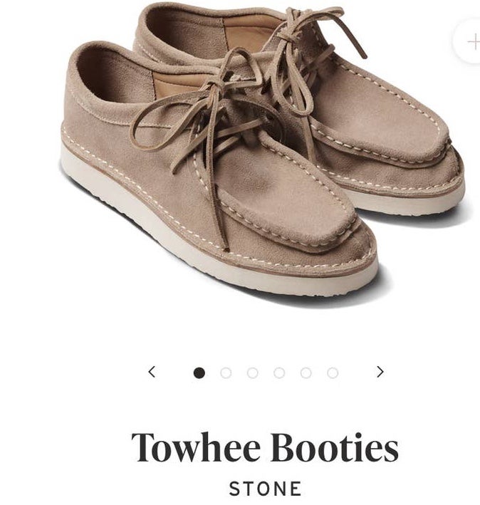 Beeks Towhee Leather Booties Stone sz 11