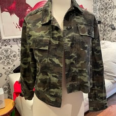 John + Jenn camo skull jacket