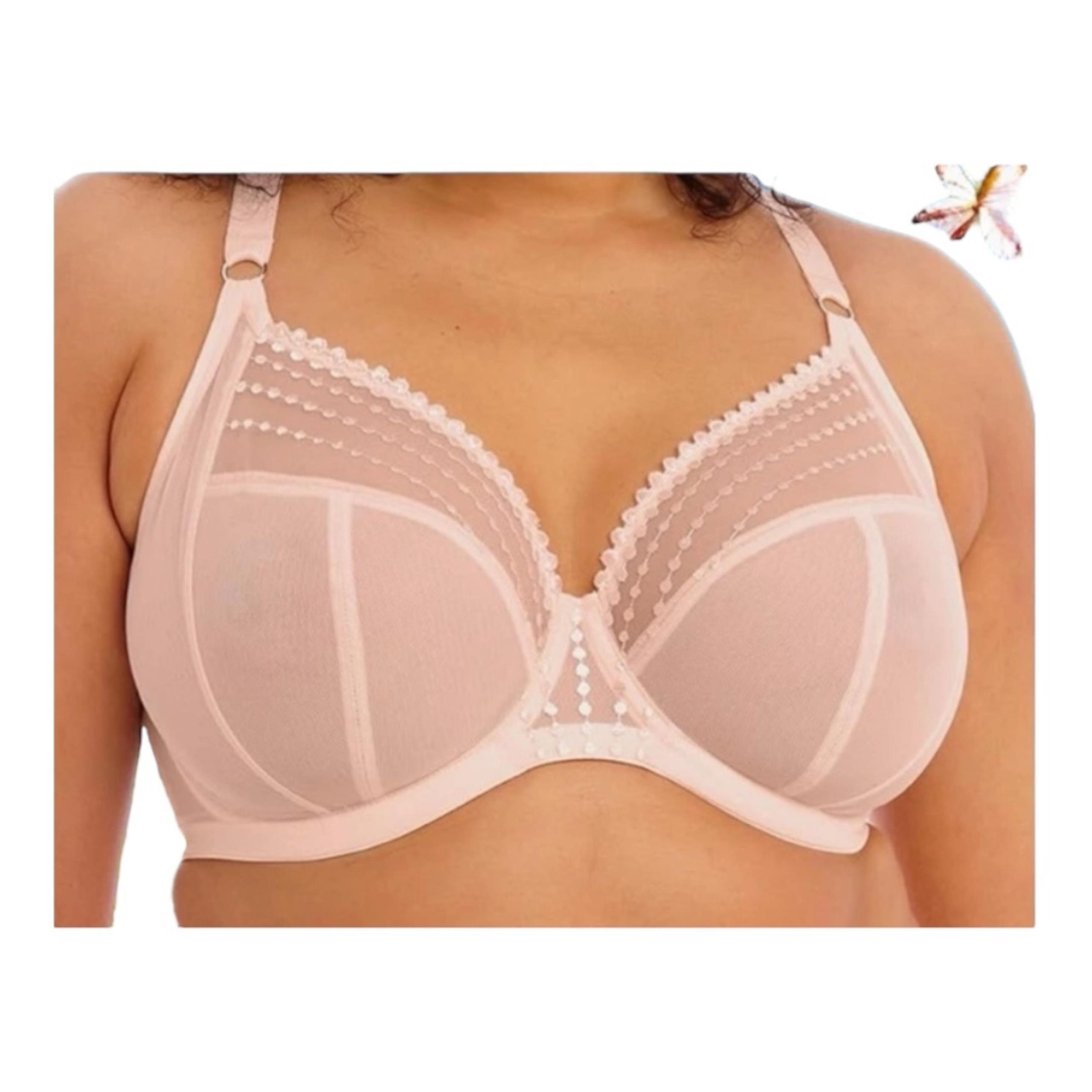 Elomi Women's Plus Size Matilda Unlined Underwire Plunge Bra Size 38 DDD NWT
