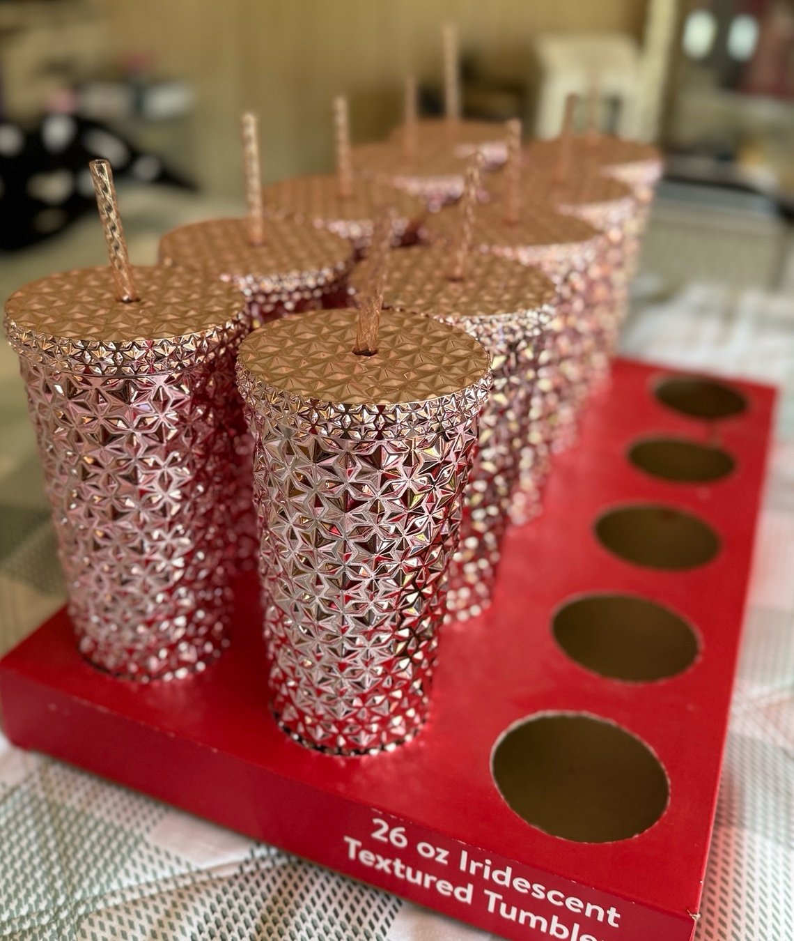 Shiny Rose Gold 26 oz Tumbler Bundle of 10 NEW