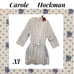 Carole Hockman 2 piece Wrap Robe & Gown Set Blue gray & White XL