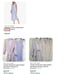 Carole Hockman 2 piece Wrap Robe & Gown Set Blue gray & White XL