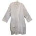 Carole Hockman 2 piece Wrap Robe & Gown Set Blue gray & White XL