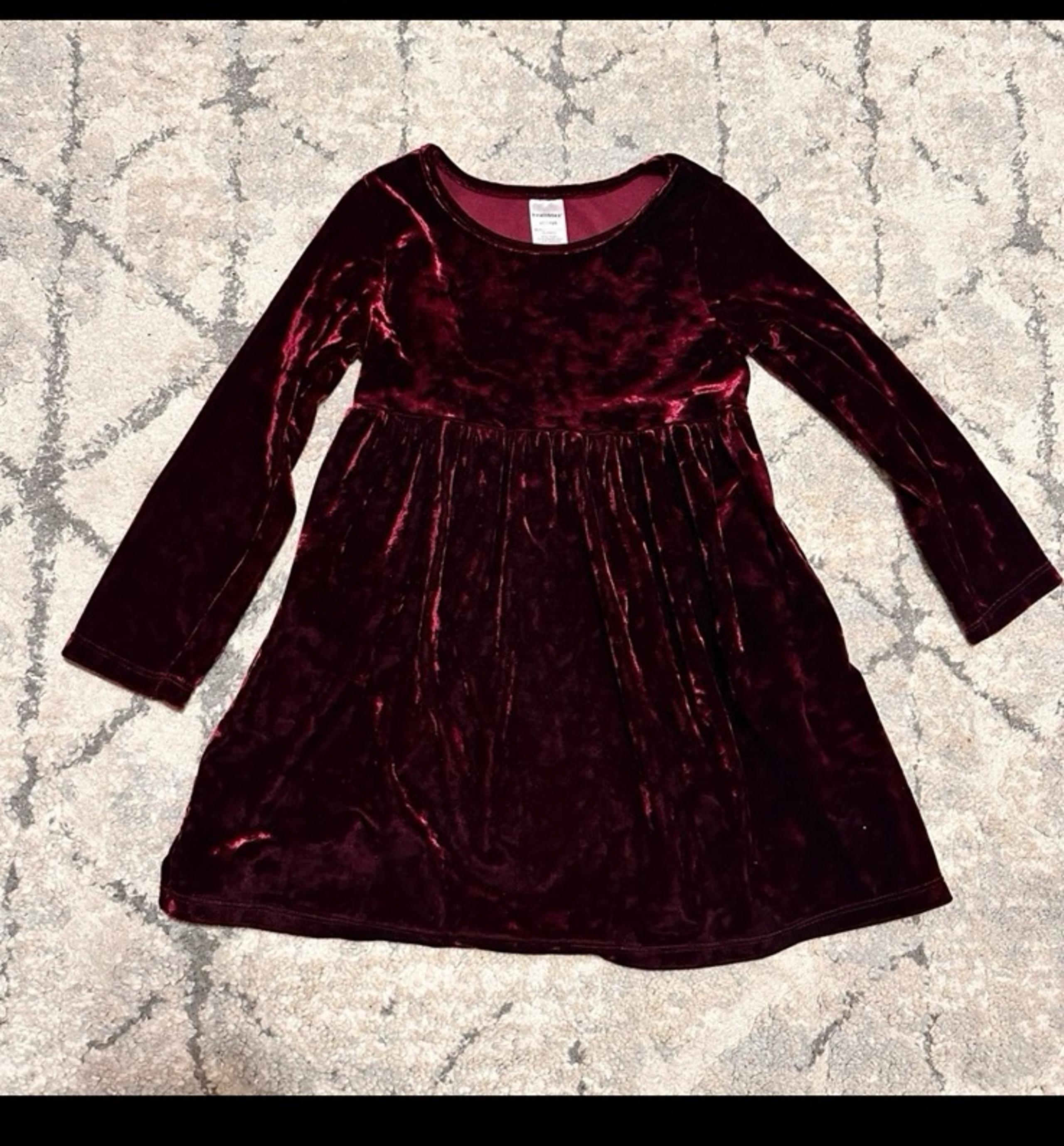 4t burgundy dress