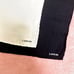 LANVIN Pocket Square Black White Silk