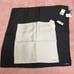 LANVIN Pocket Square Black White Silk